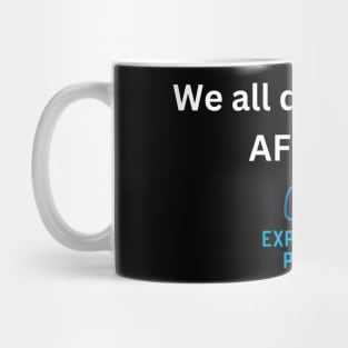 AFK Day white text w/ Experience Points logo Mug